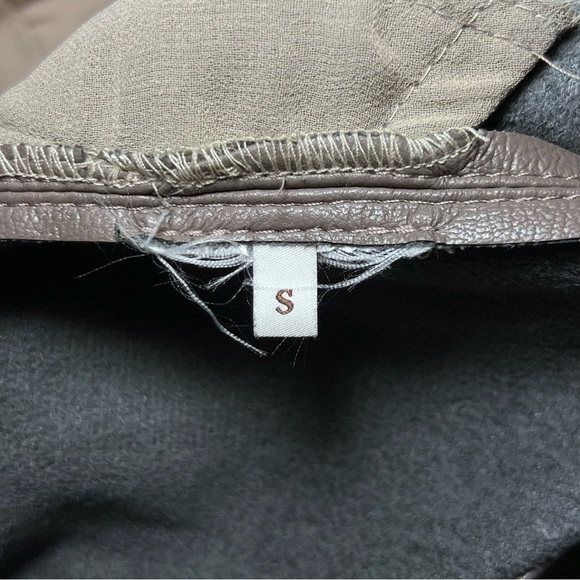 Nanushka Rhyan Vegan Leather Trouser in Clay - Picture 6 of 6